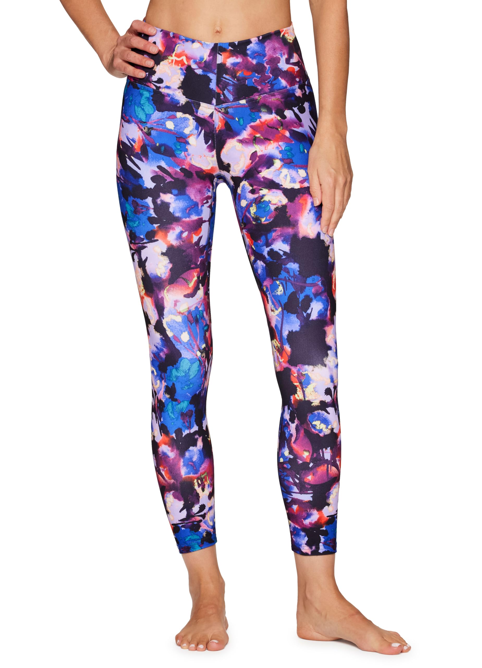 RBX Active Women’s Ultra Hold 7/8 Ankle Full Length Printed Running Yoga Legging