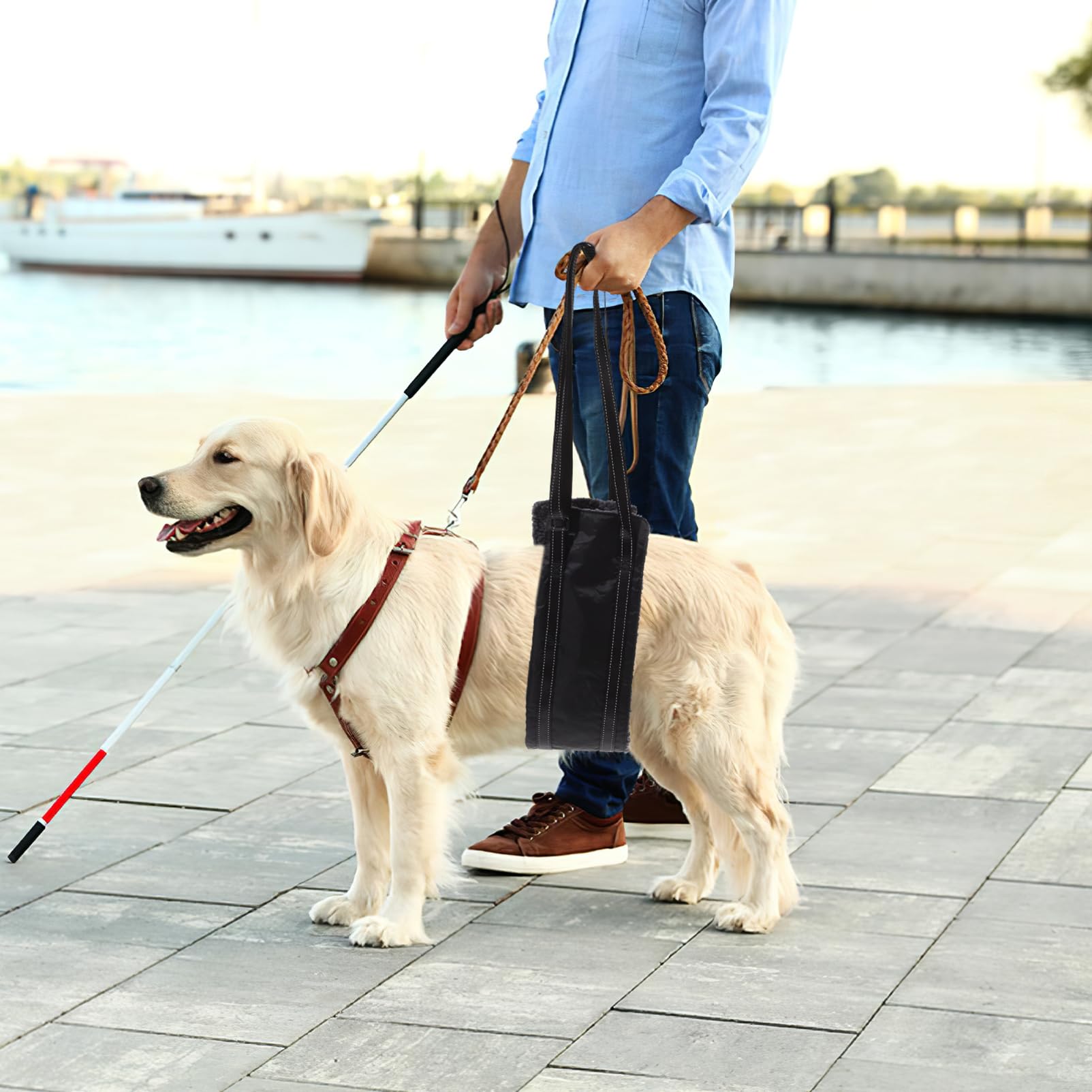 Yardwe Dog Lifter for Heavy Pets Pet Injury Recovery Sling Dog Harness for Cats