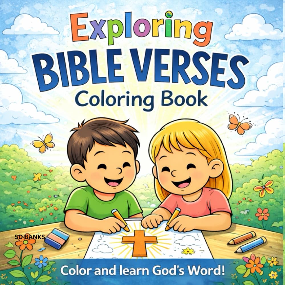 Exploring Bible Verses Coloring Book: Kids Learning the Bible Through Coloring