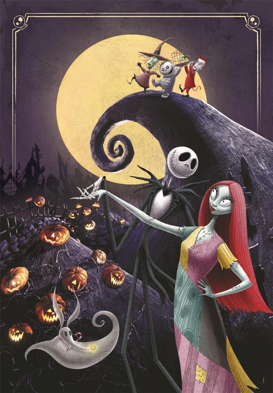Visita la tienda de Clementoni Clementoni - Puzzle Adulto 1000 Piezas Walt Disney Nightmare Before Xmas Compact Box, Walt Disney, 37060 in use