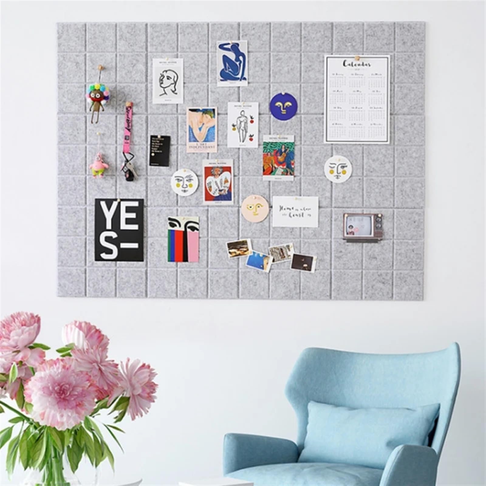 Panel De Fieltro Hexagonal Autoadhesivo - Tablón De Notas, Decoración De Pared Para Oficina O Hogar