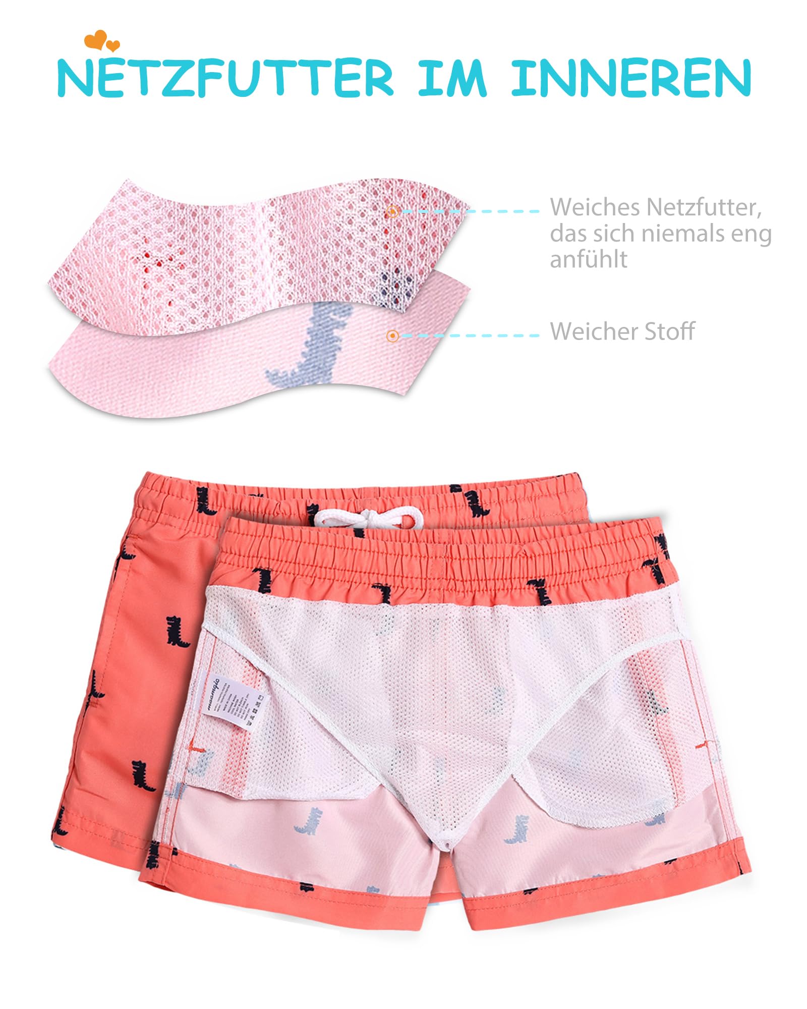 Besuche den MaaMgic- MaaMgic Kleine Jungen Badeshorts Schnelltrocknend Boardshorts mit Mesh-Futter Taschen und Verstellbarem Tunnelzug MEHRWEG in use