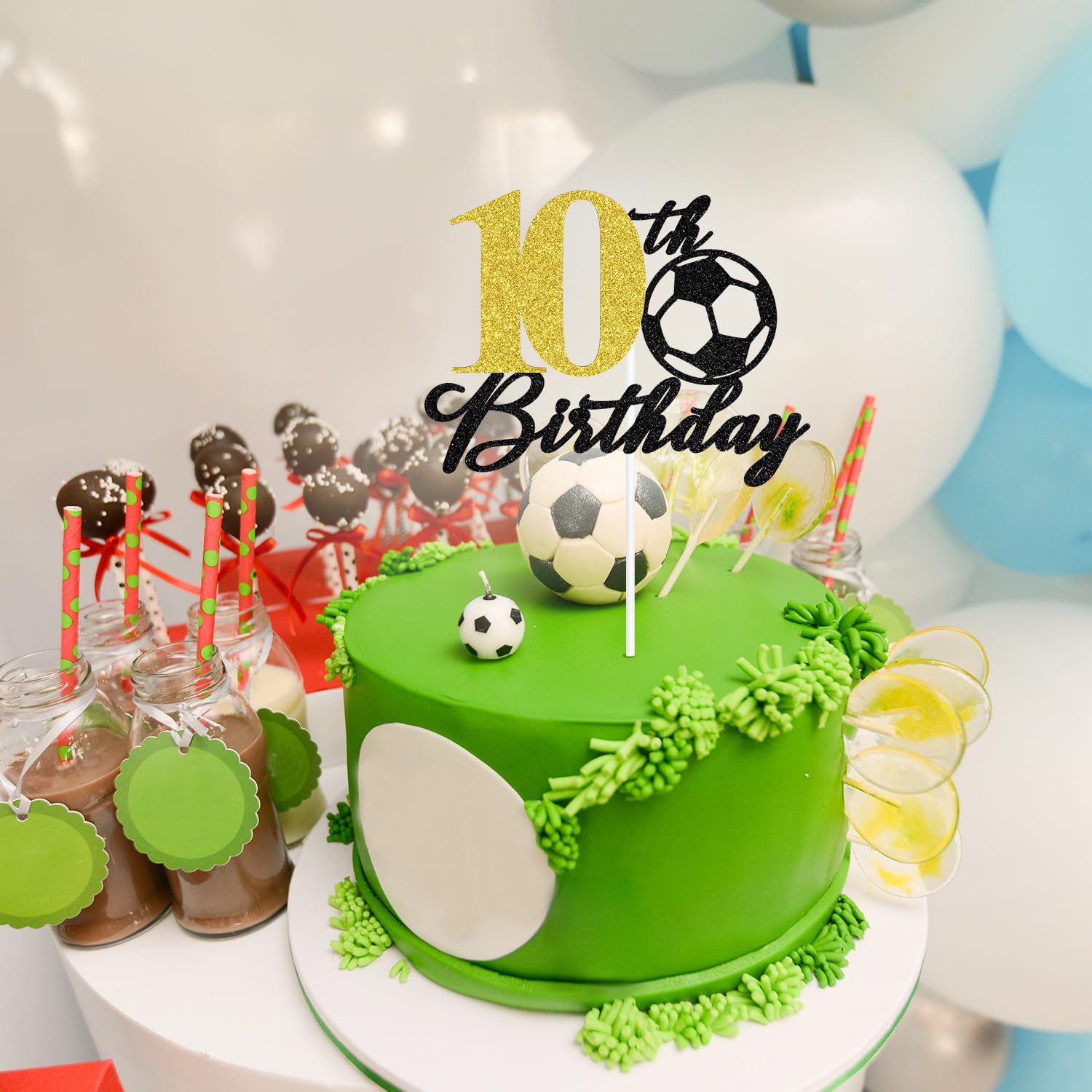 Football Cake Topper Birthday Decorations For Boys, Football Party Decorations Birthday Cake Cupcake Topper