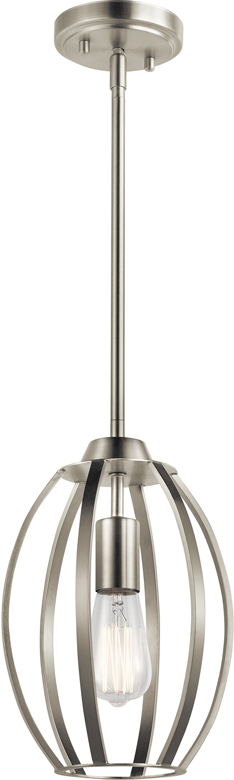 Kichler Lighting 44054NI One Light Pendant from The Tao Collection, White