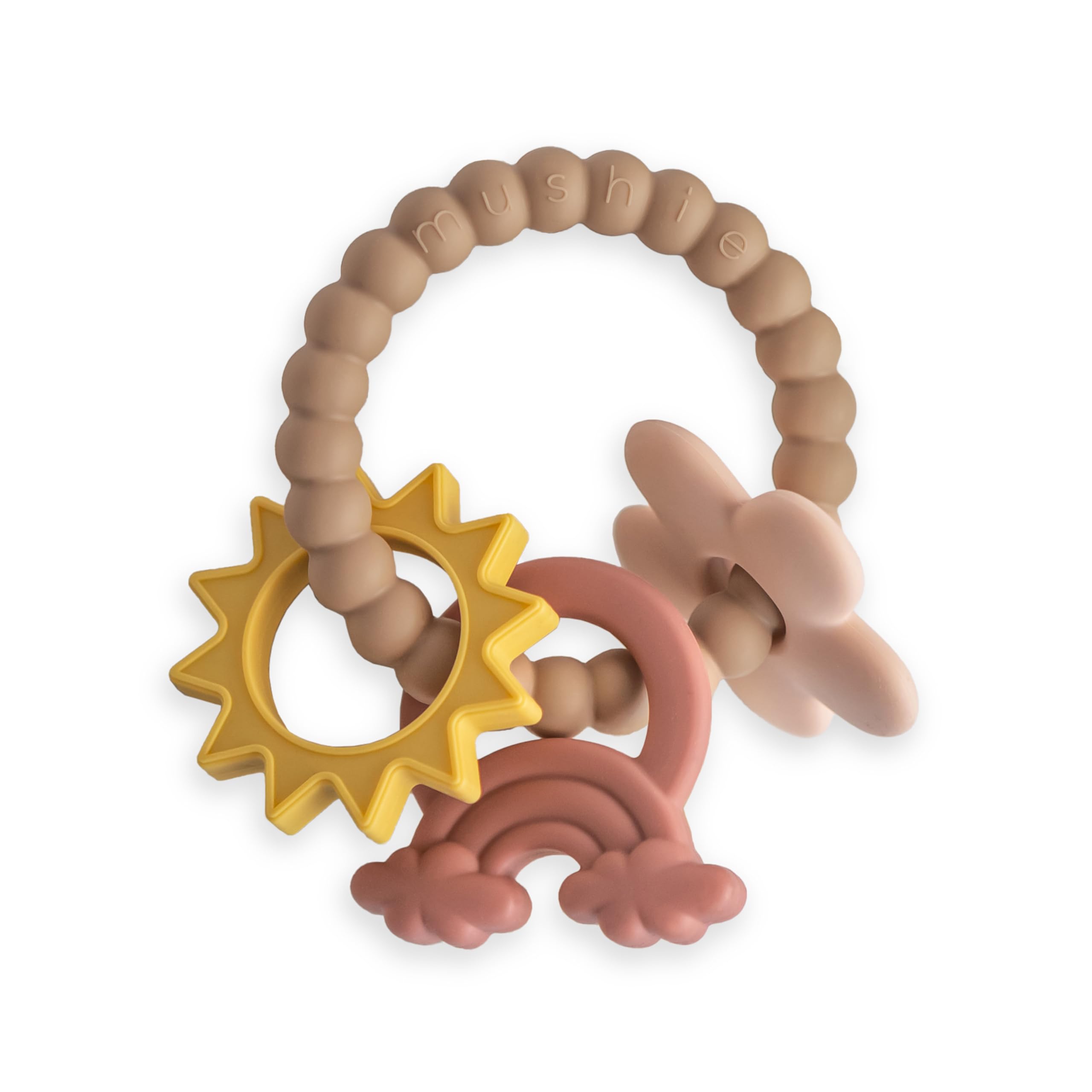 mushieSilicone Nature Teething Ring Toy