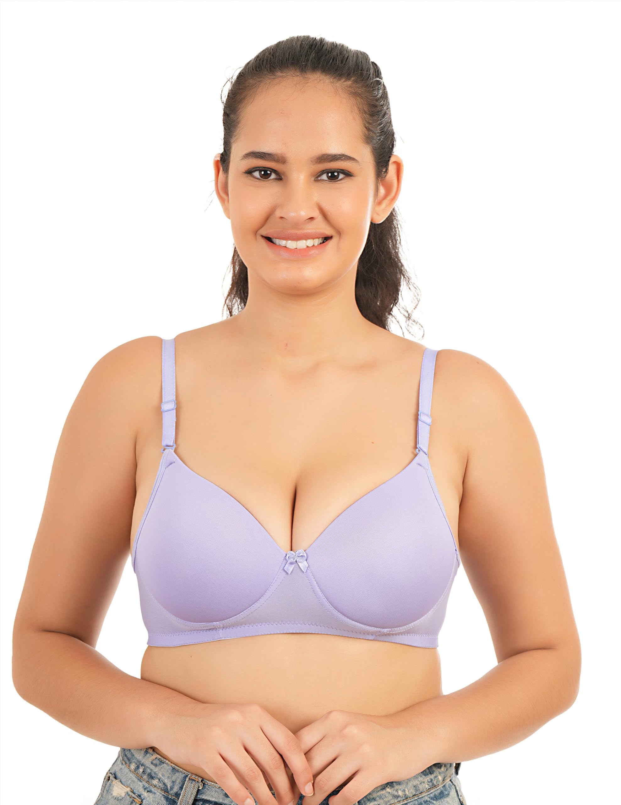 Padded with Adjustable Strap Bra for Women.-image-11
