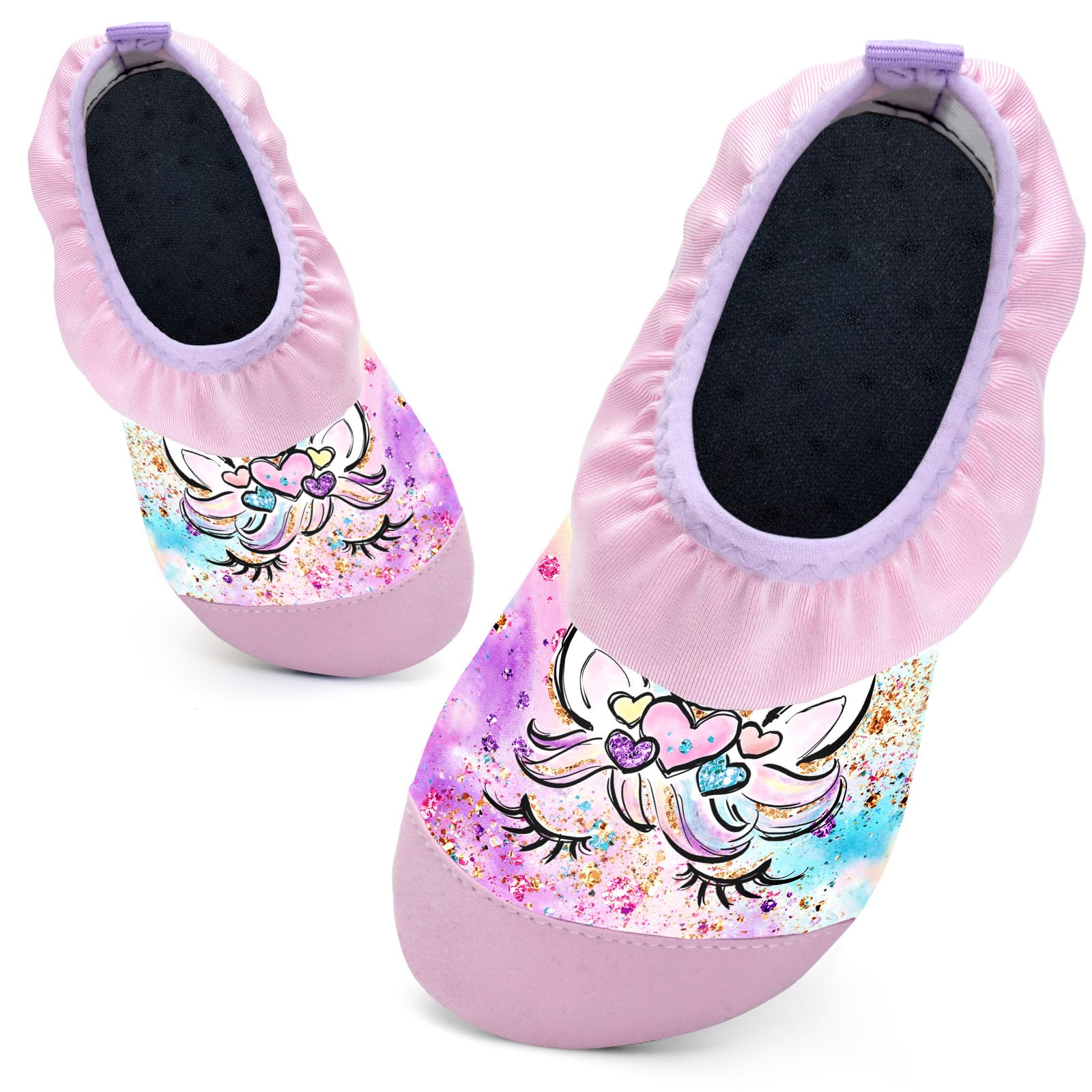 WateLves Kinder Badeschuhe Schwimmschuhe Wasserschuhe Jungen Mädchen Baby Strandschuhe Aquaschuhe Schnell Trocknend für Beach Pool