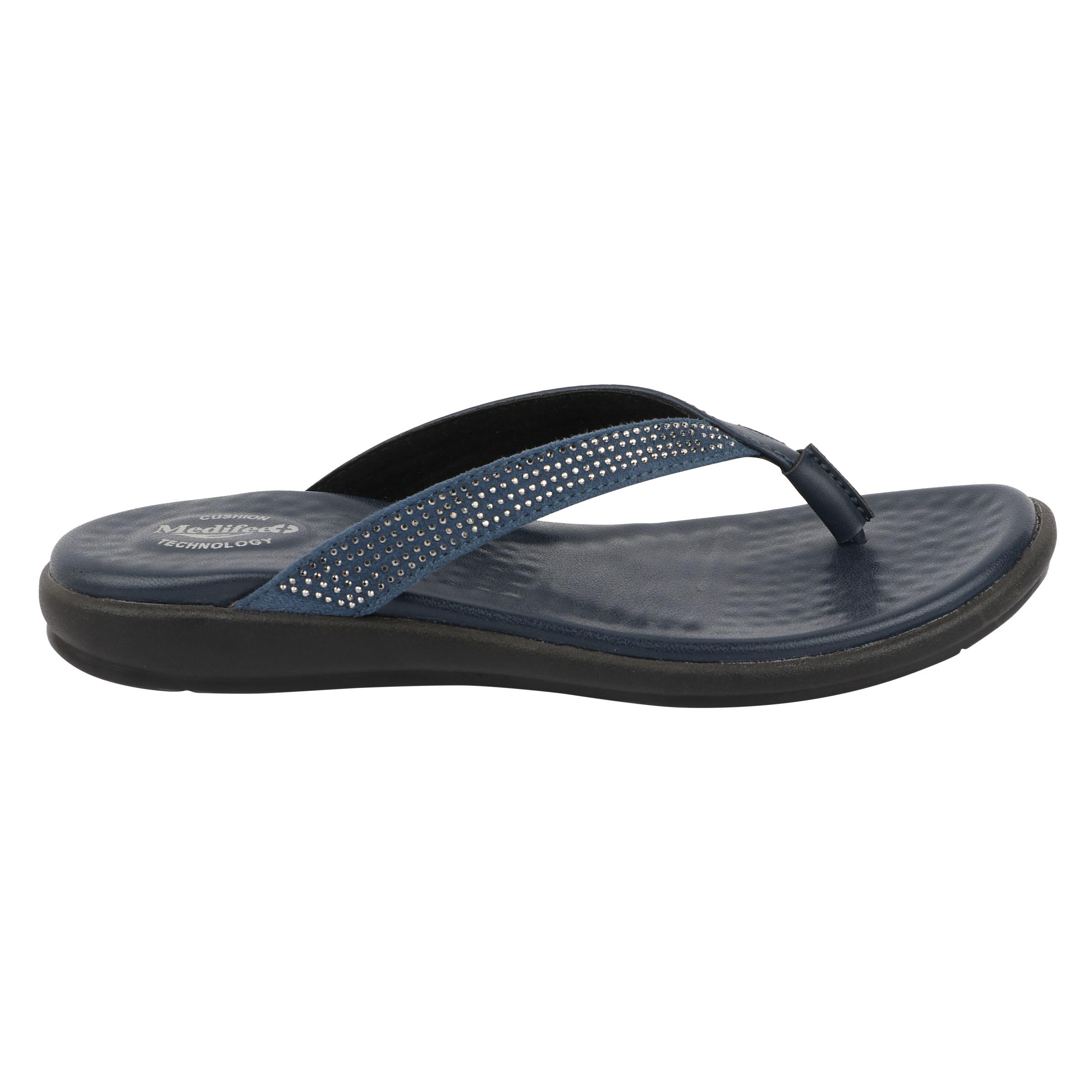 Medifeet Womens Sleek Strap Sandals (BLUE, numeric_7) (B0C49ZWSMK) Amazon Price History, Amazon Price Tracker