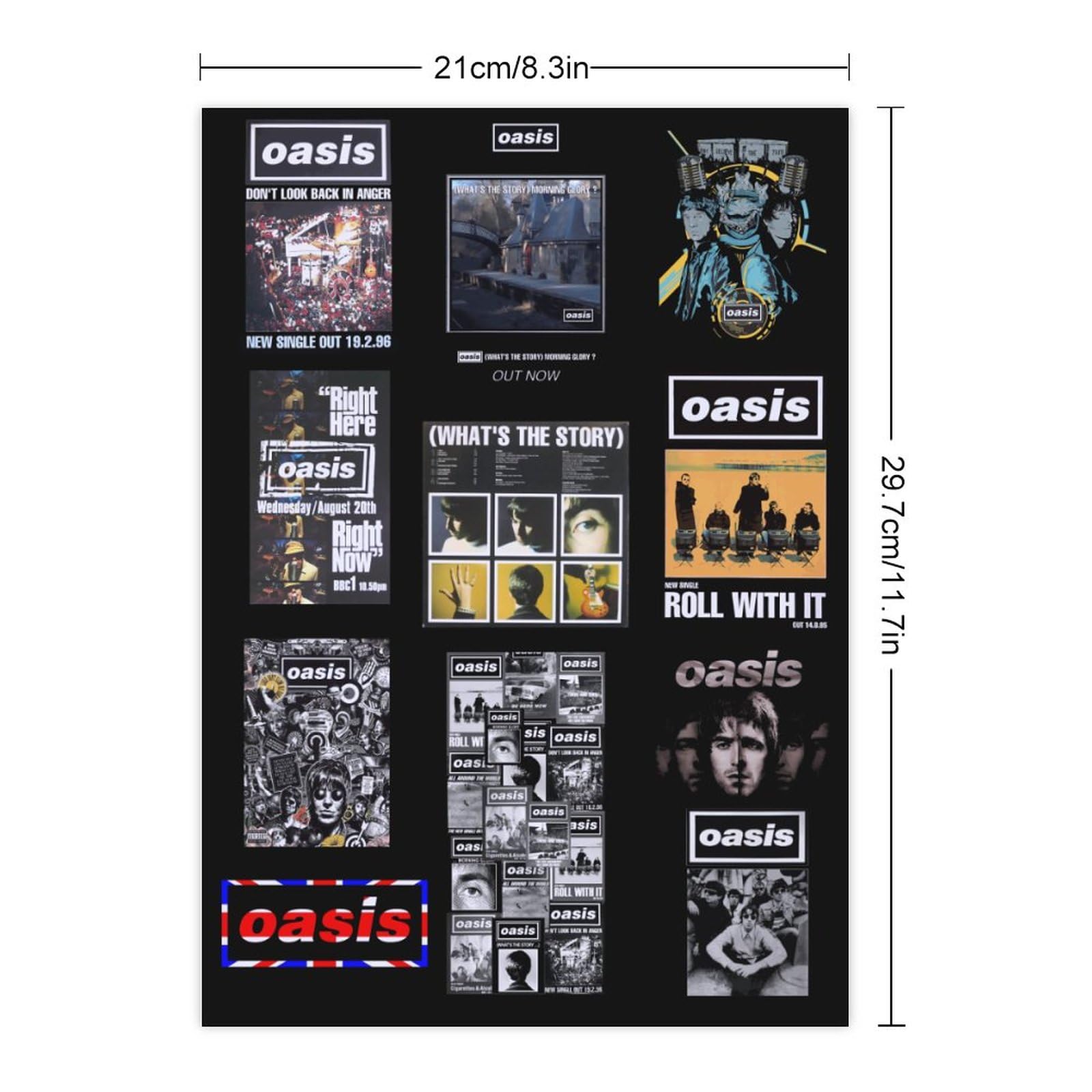Amazon.co.jp: ステッカーセット OASIS オアシス バンド OASIS