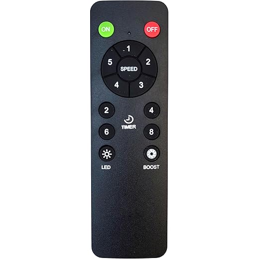 LipiWorld? Fan Remote Control (Old Remote Exactly Same Remote Will Only Work) Compatible for Orient Electric Fan (Black)