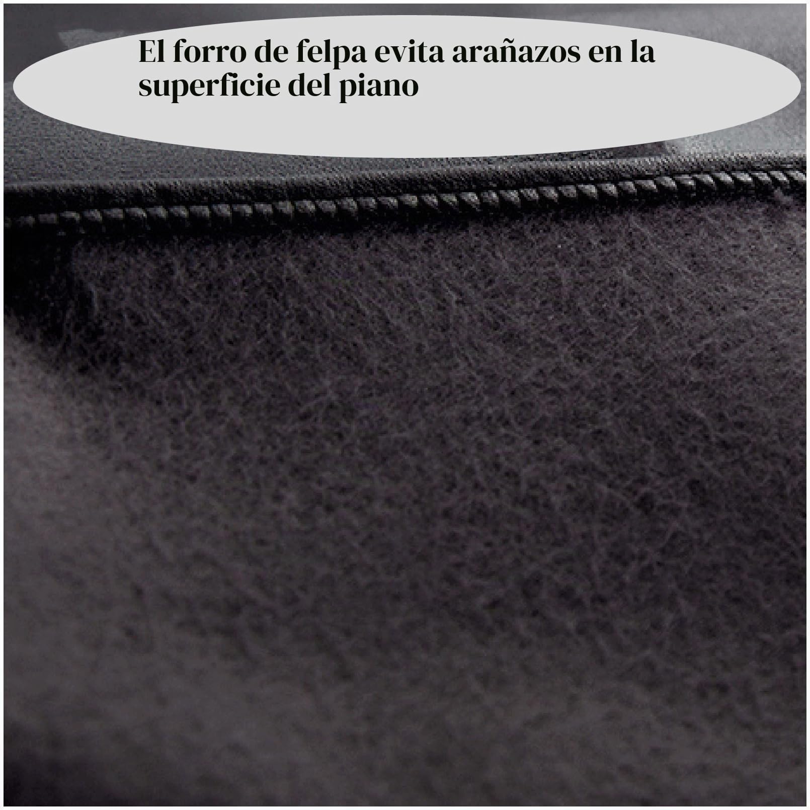 Cutfouwe Cubierta De Piano Vertical De Cuero, Cubierta De Piano Completo, Cubierta De Polvo De Piano, Cubierta Protectora De Piano Negro,155x35x125cm