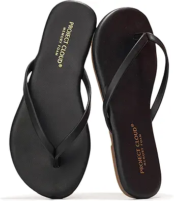 Project Cloud Kids Sandals For Girls Footwear with Memory Foam Insole Kids Flip Flops - Lightweight & Slip Resistant Girls Sandals Summer Beach Essentials (Little Foundations)