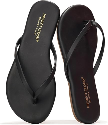 Project Cloud Kids Sandals For Girls Footwear with Memory Foam Insole Kids Flip Flops - Lightweight & Slip Resistant Girls Sandals Summer Beach Essentials (Little Foundations)