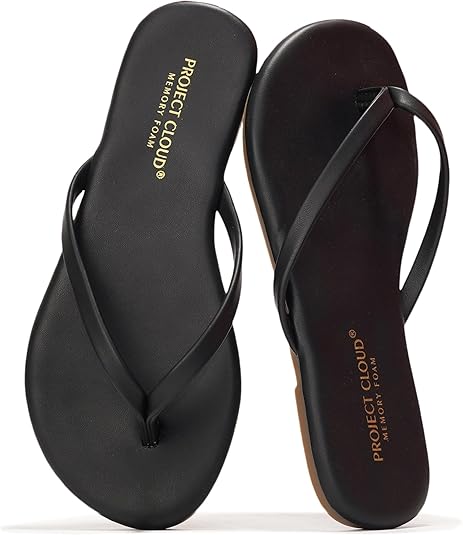 Project Cloud Kids Sandals For Girls Footwear with Memory Foam Insole Kids Flip Flops - Lightweight & Slip Resistant Girls Sandals Summer Beach Essentials (Little Foundations)