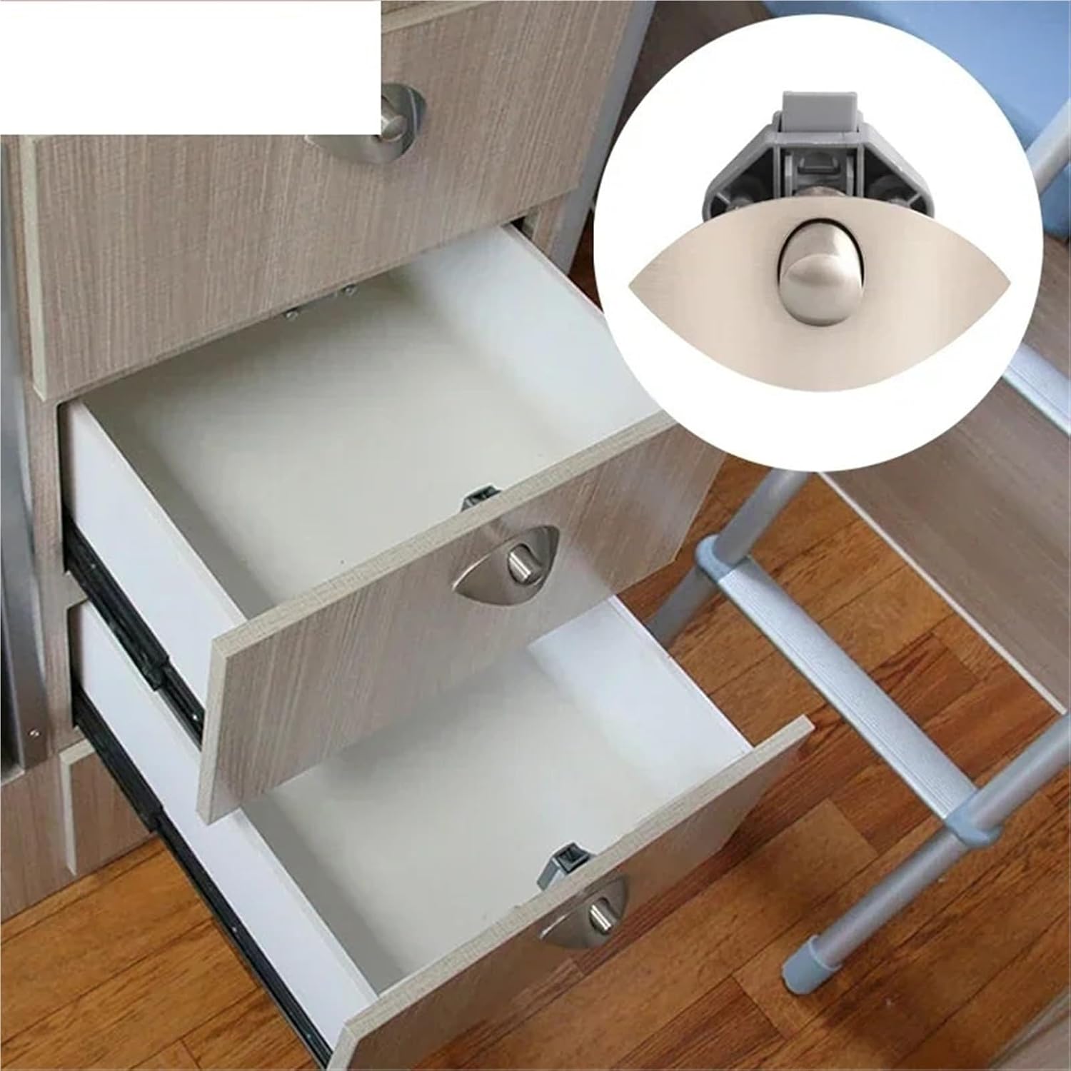 Push Locks Catch for RV Drawer Cinet Boat Caravan Cupboard Furniture Hardware ZS06 G1 1Pcs(Small)