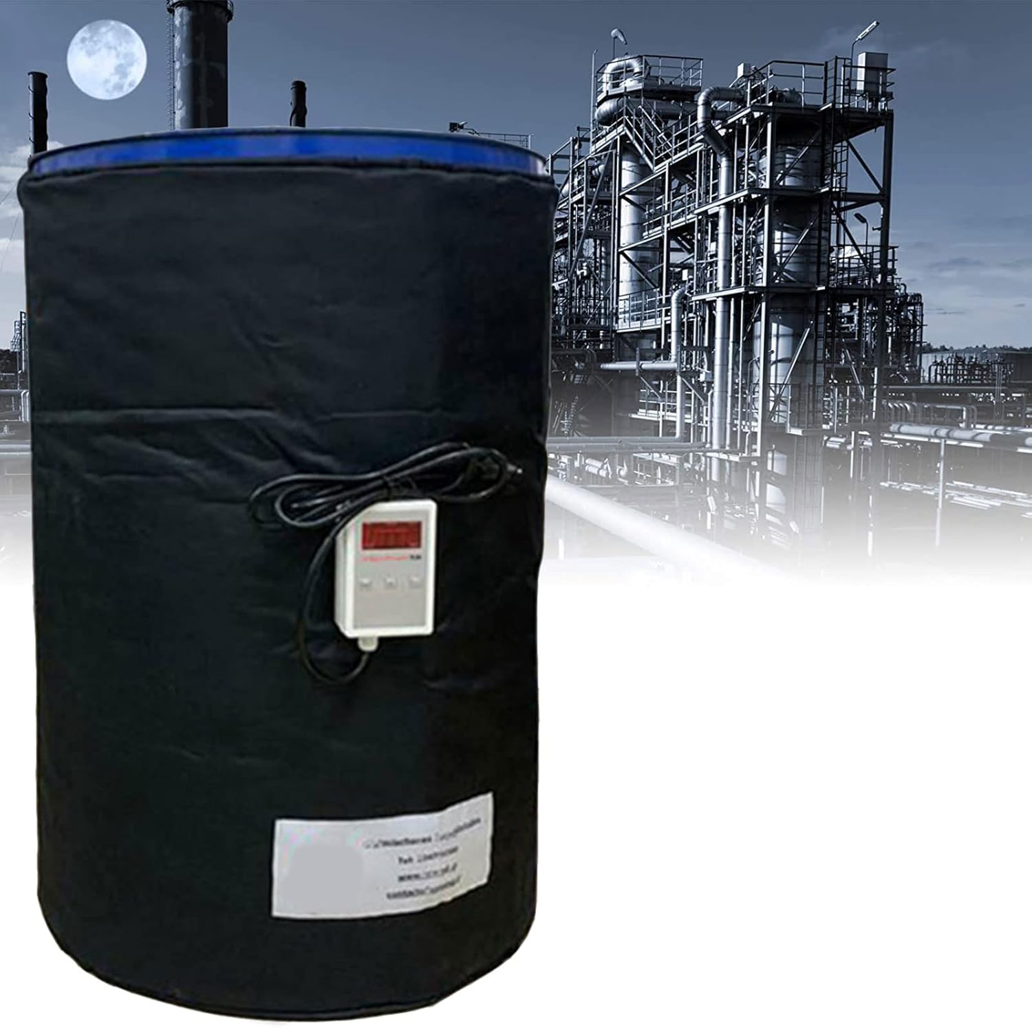 SJASDA Closed Drum Heater Blanket Thermostat Silicone Pail