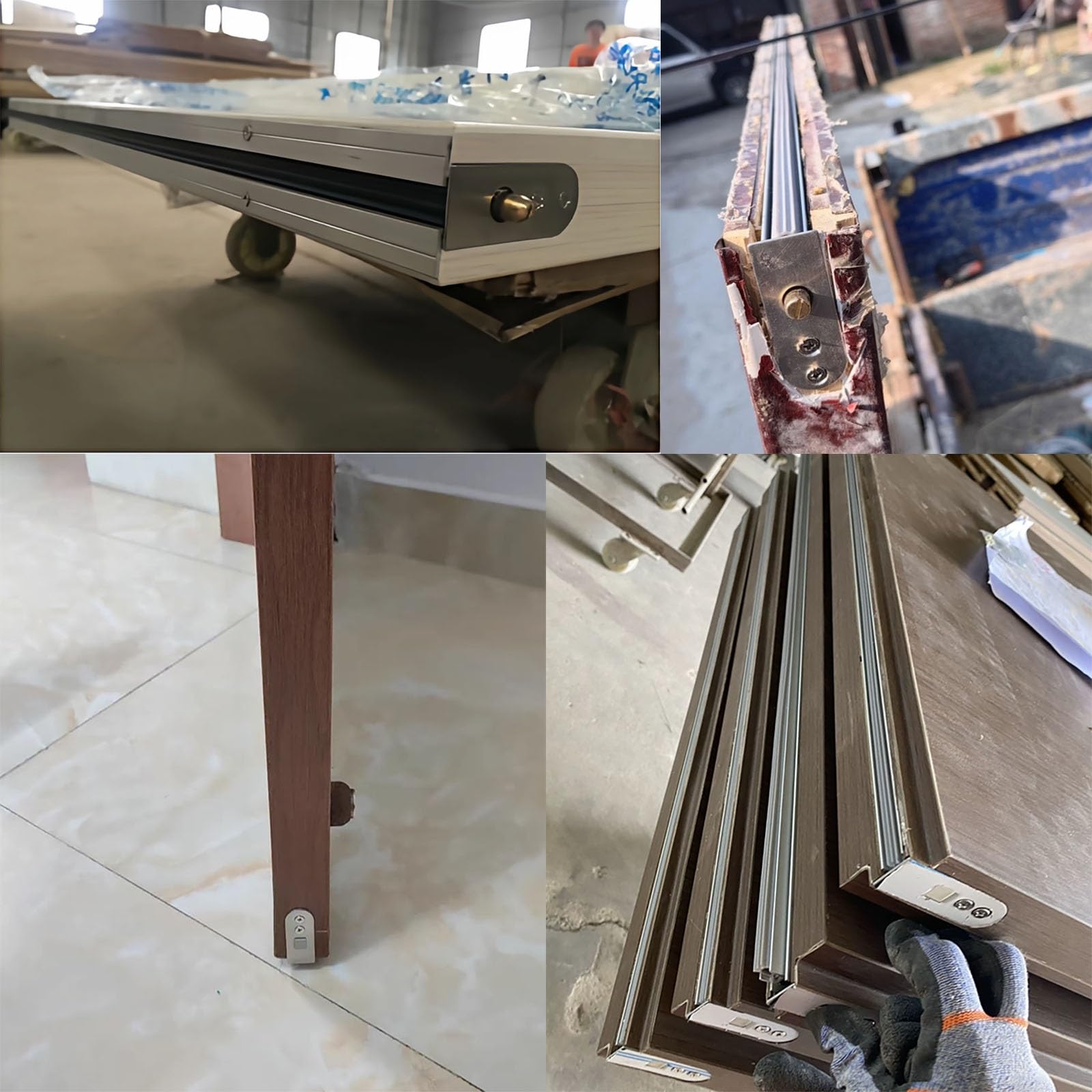 30-150 Cm Guarnizione Porta Con Paraspifferi Automatico Regolabile