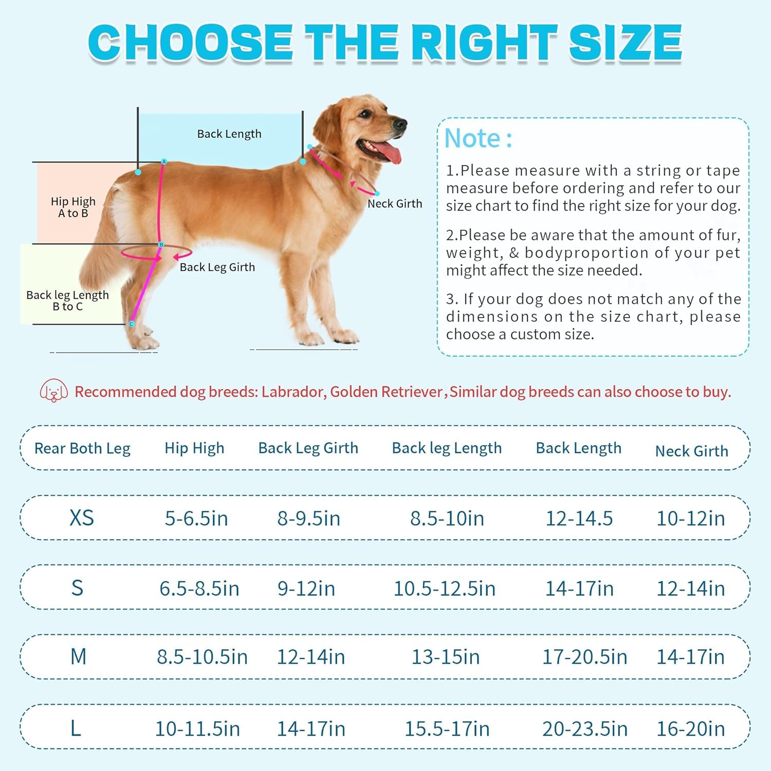 Hunde-Kniebandage für Hinterbeine, mit rutschfestem Geschirr, atmungsaktiv, Hunde-Beinbandage für gerissene ACL, CCL, Arthritis, Luxating Patella nach Operationen, Genesung, Wundschutz verhindert