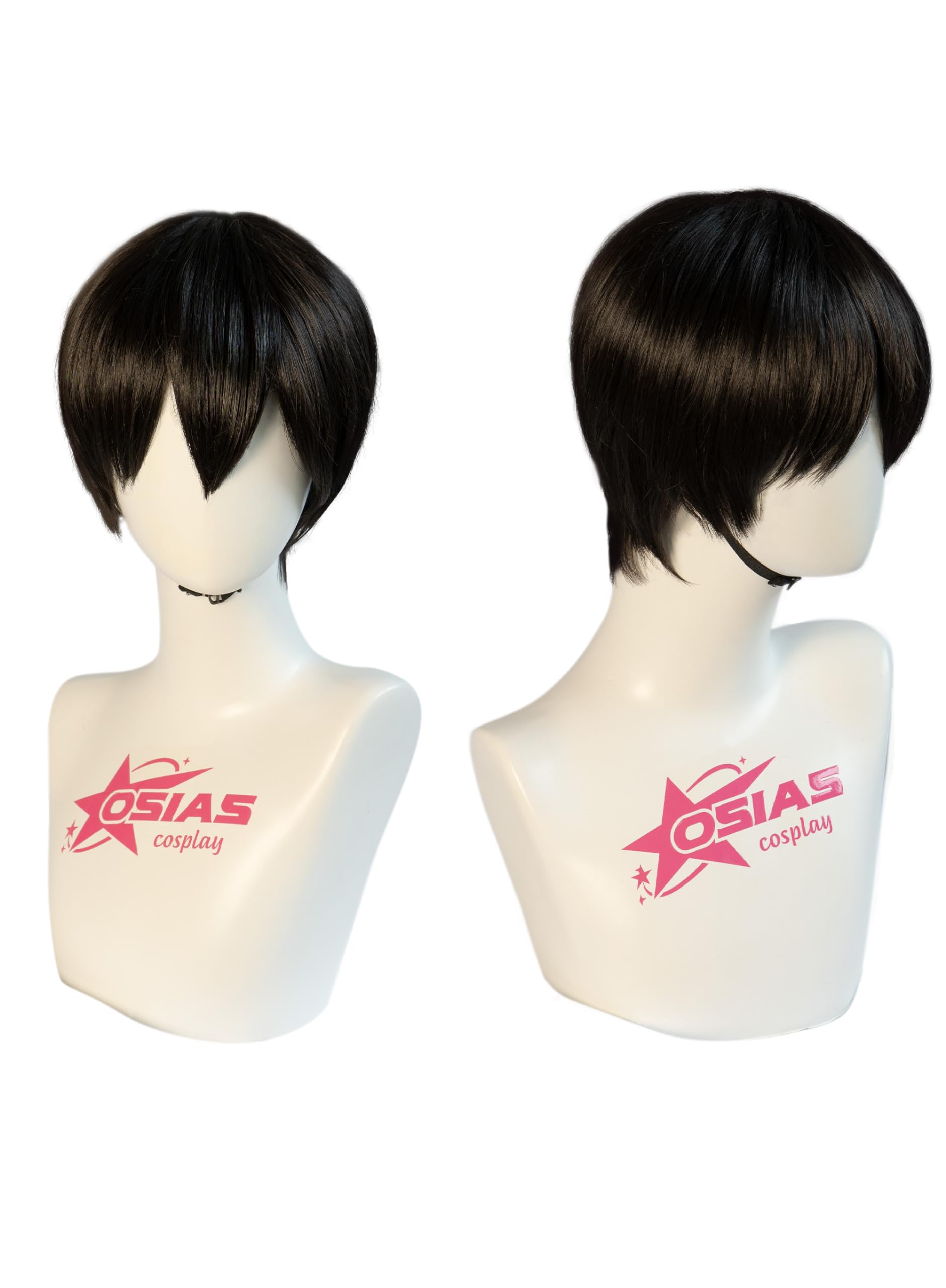 OSIAS Tobio Kageyama Wig Black Thick Short Synthetic Heat Resistant Hair - Image 2