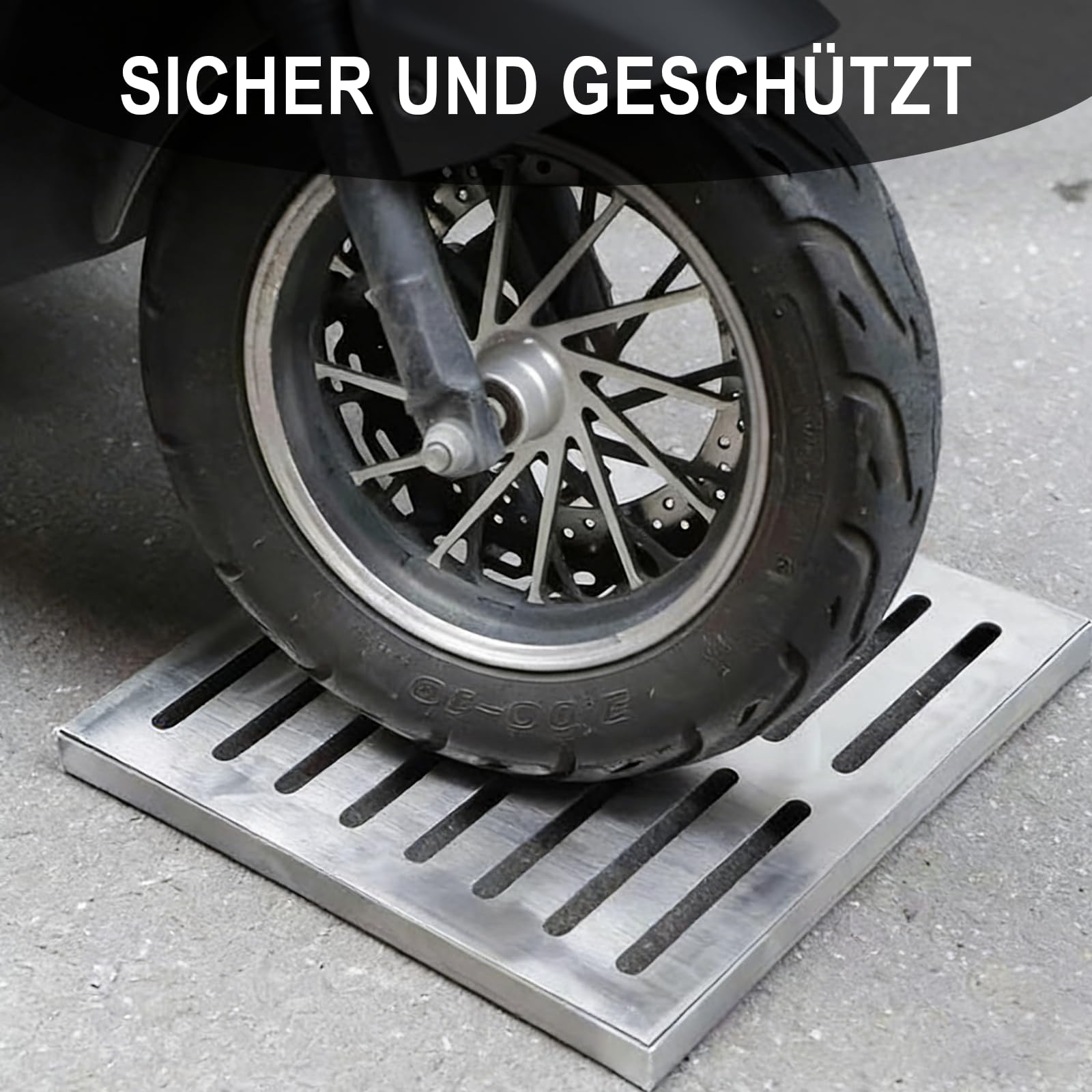 300 x 300 x 20 mm Quadratische Abflussabdeckung aus Edelstahl