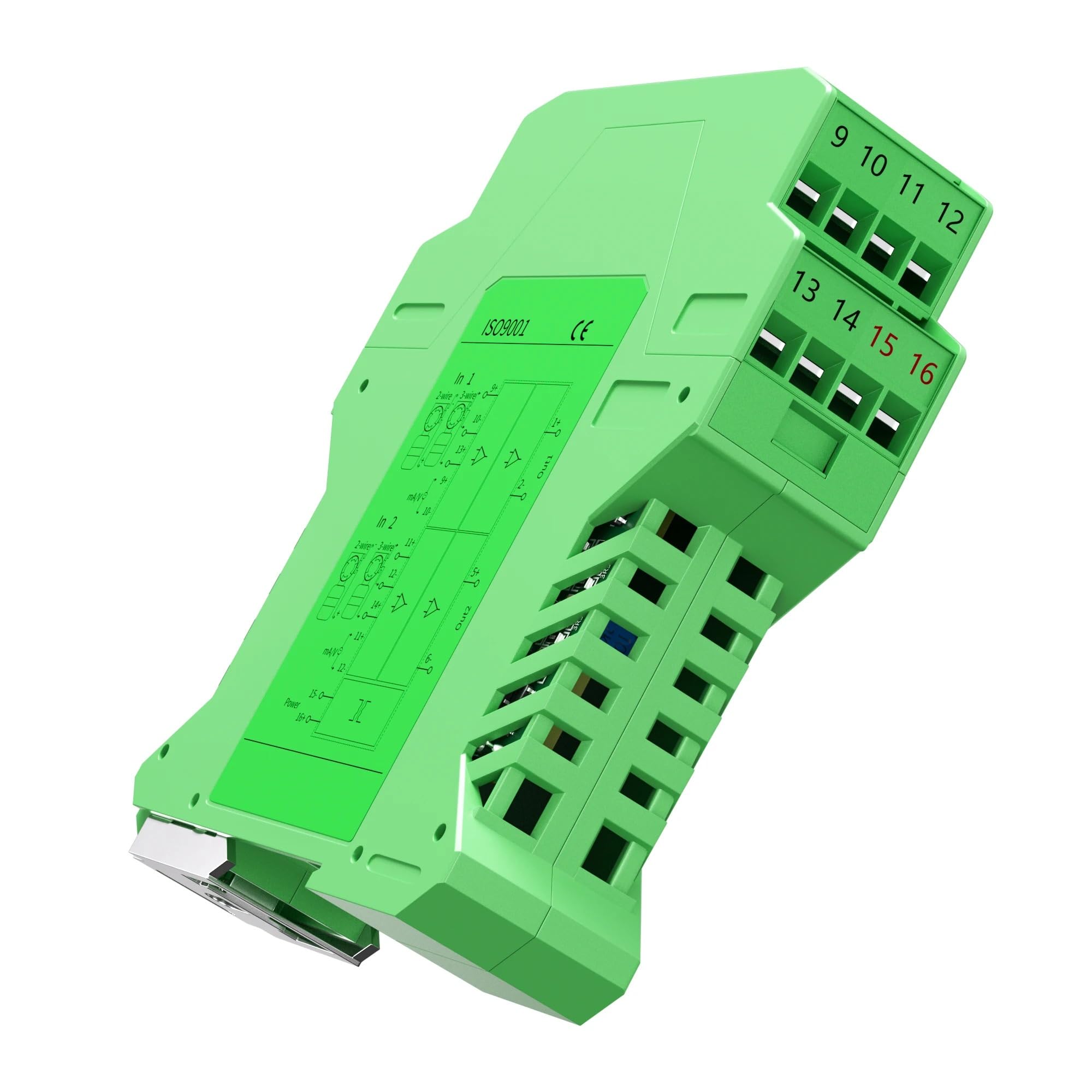 Multi-Channel DC Signal Isolator Converter DC24V 4-20mA 0-20mA 0-10V 0-5V 1-5V 2 in 2 Out(4-20ma Output,0-5V Input)