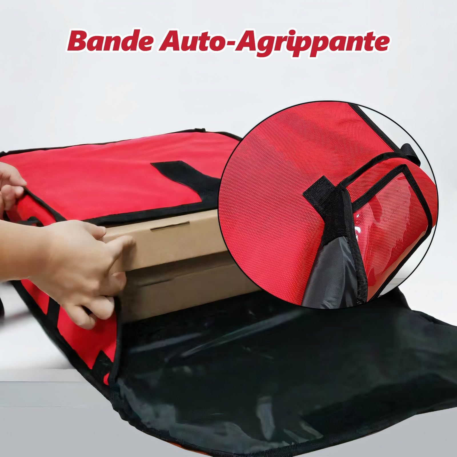 LOVIVER Sacs à Pizza pour Transport de Pizza Sacs Chauffants pour Pizza Sac Isotherme Portable Sacs Isothermes pour Pizza pour Camping en Plein Air, 14 Pouces