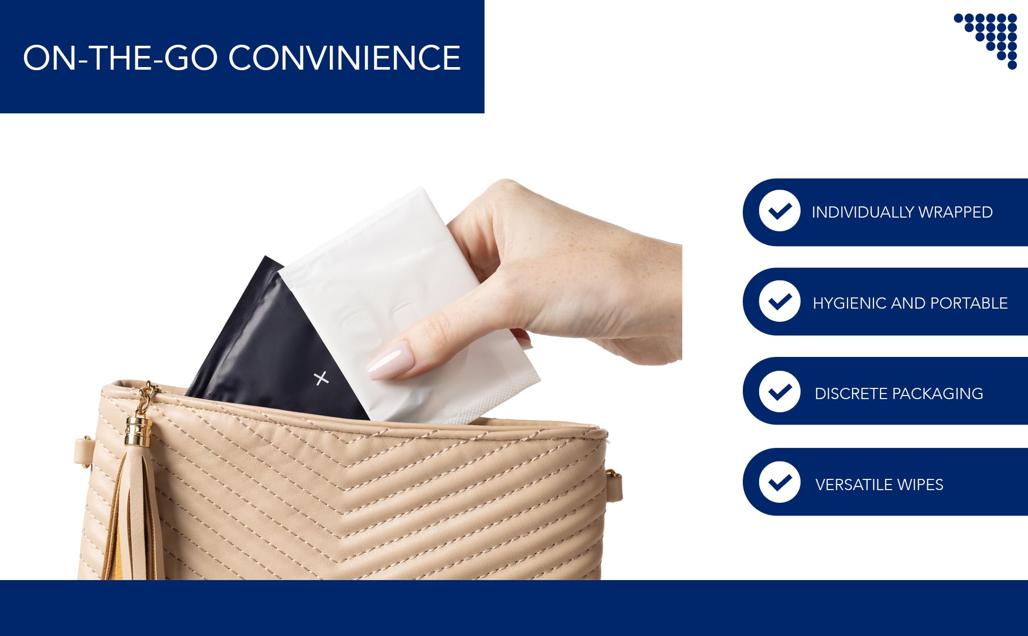 40 Thong Panty Liners and 40 Feminine Wipes, Each Individually Wrapped