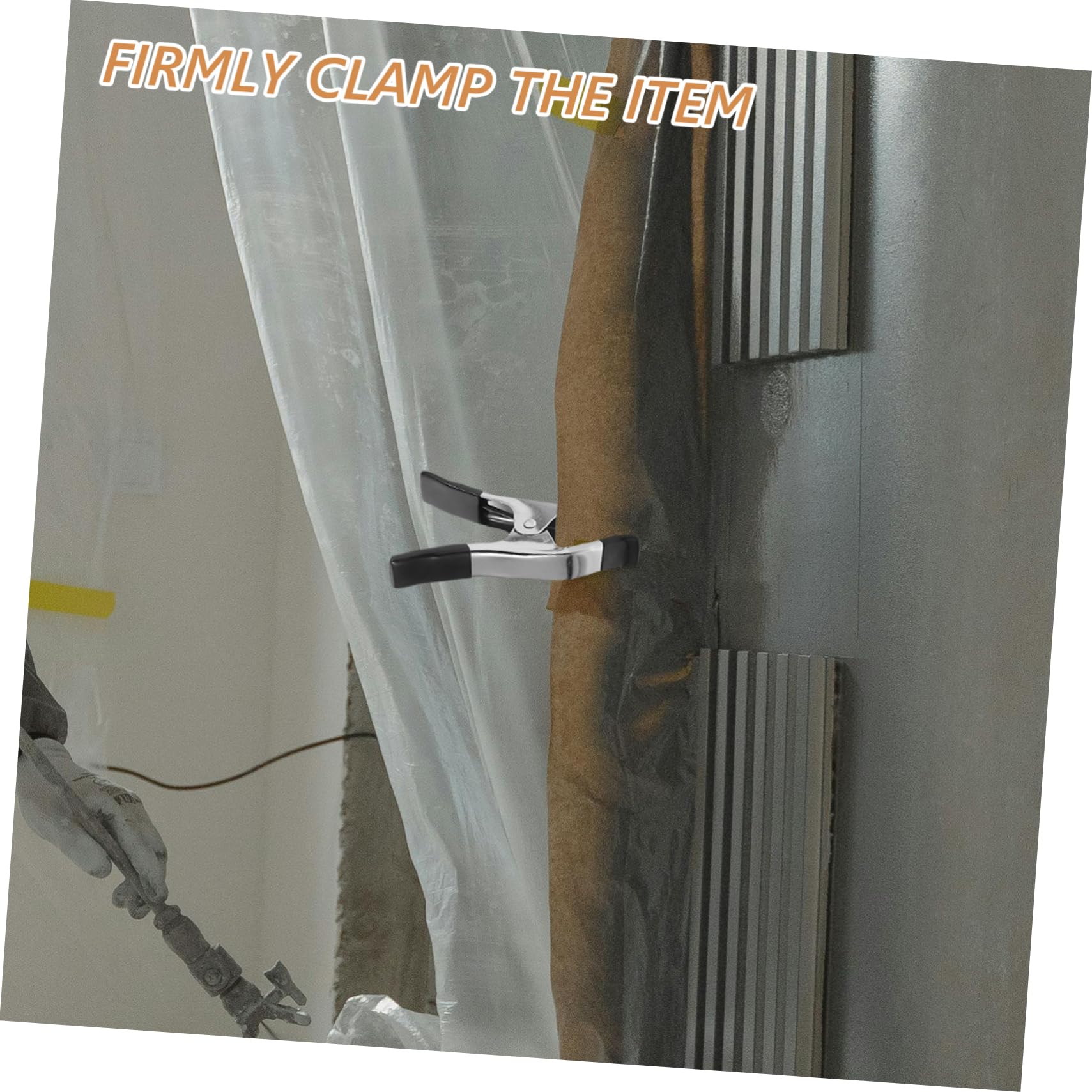 WOONEKY Nickel Plated A-line Clamps for Photography Strong Backdrop Stand Clamps Spring Action for Crafts