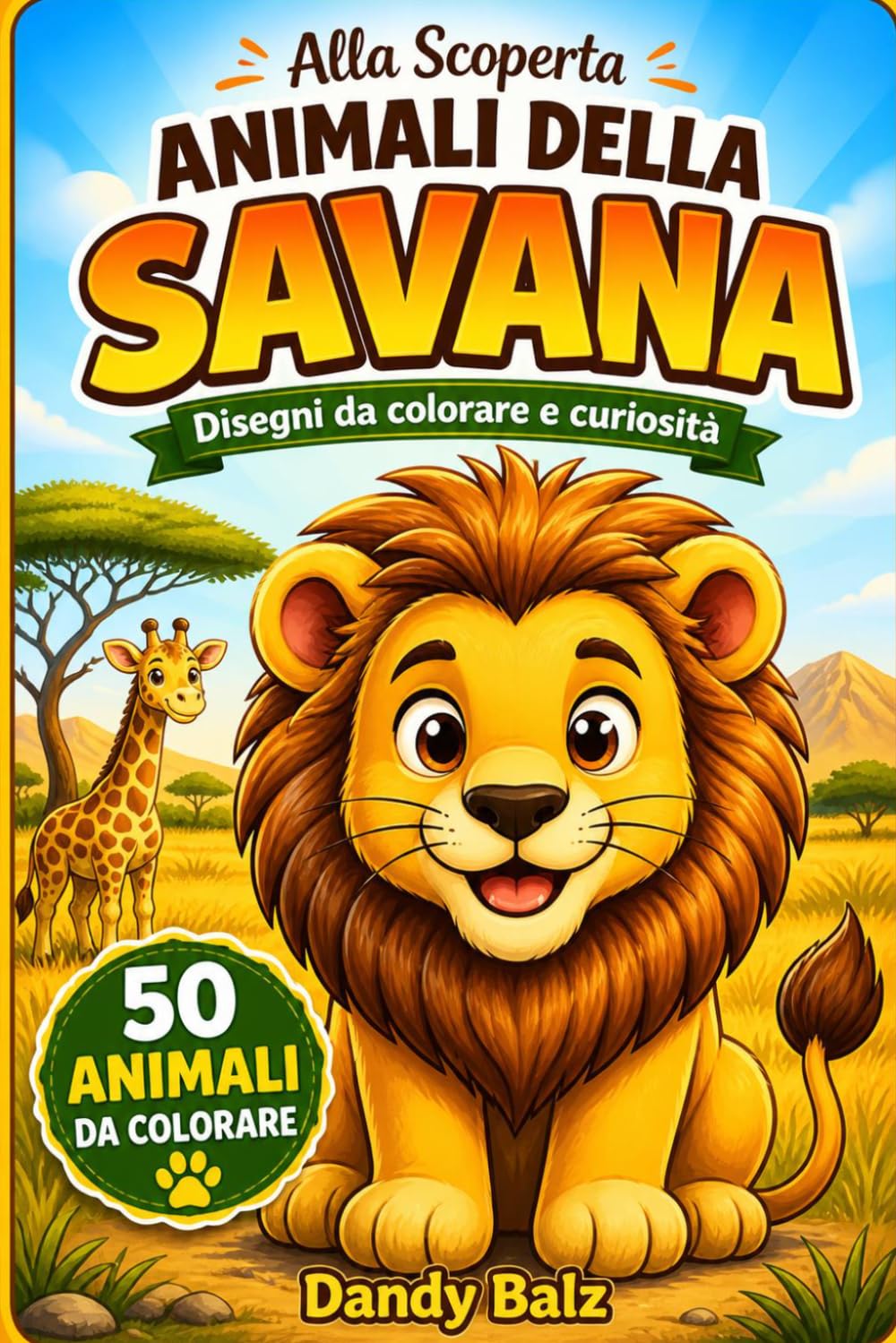 Alla scoperta - Animali della savana: Disegni da colorare e curiosità (Alla scoperta - Animali da colorare)