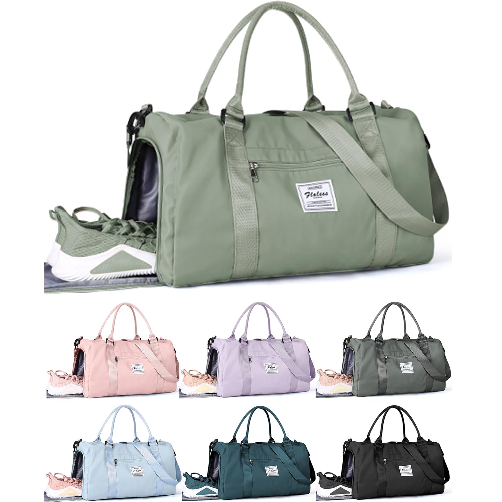 Gym Bag for Women Men with Shoe Compartment Travel Duffle Bag Sports Tote  Bags Workout Duffel Bags Carry on Bags for Airplanes Weekender Overnight Bag