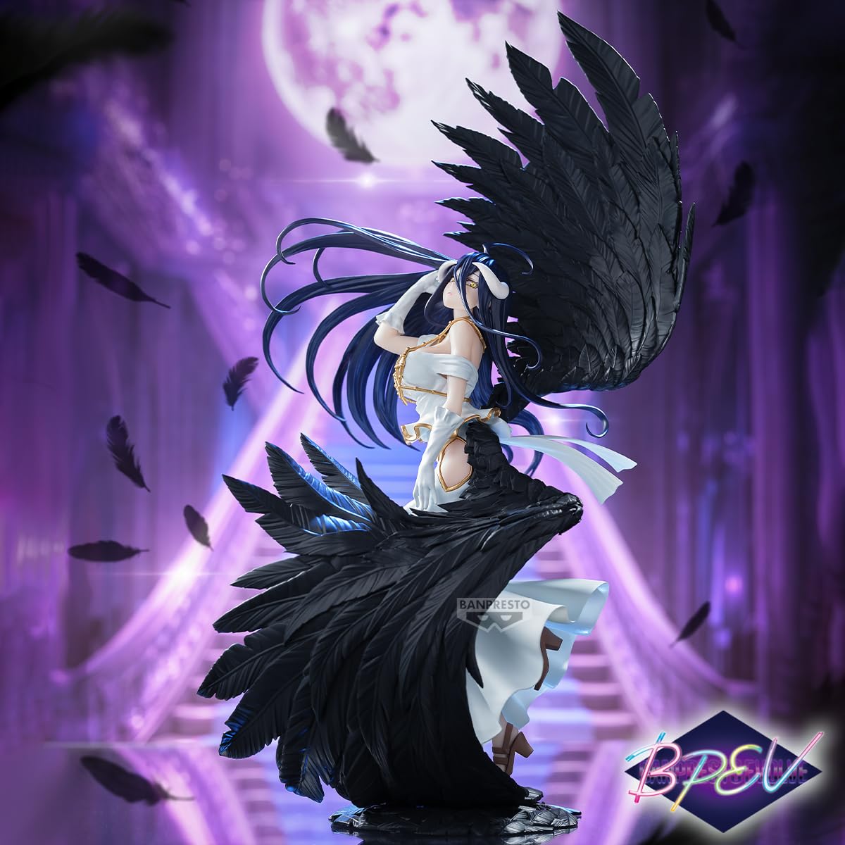 Banpresto Figura de Accion Albedo Overlord - Banpresto Evolve-Empress of Darkness 4cm - BP30026P Multicolor - Figura Coleccionable - Ideal para los fanáticos del Anime