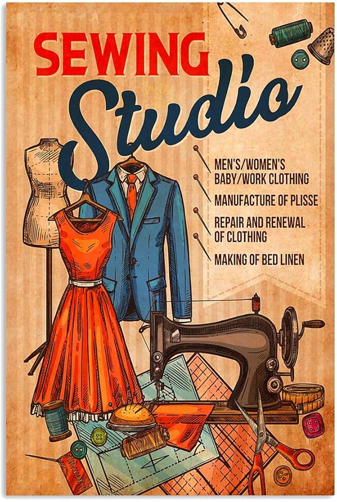 affiches de couture vintage