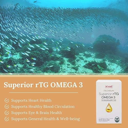 Miniatura 3 de hi well Premium Superior rTG Omega 3 90Cápsulas de cápsulas blandas vegetales
