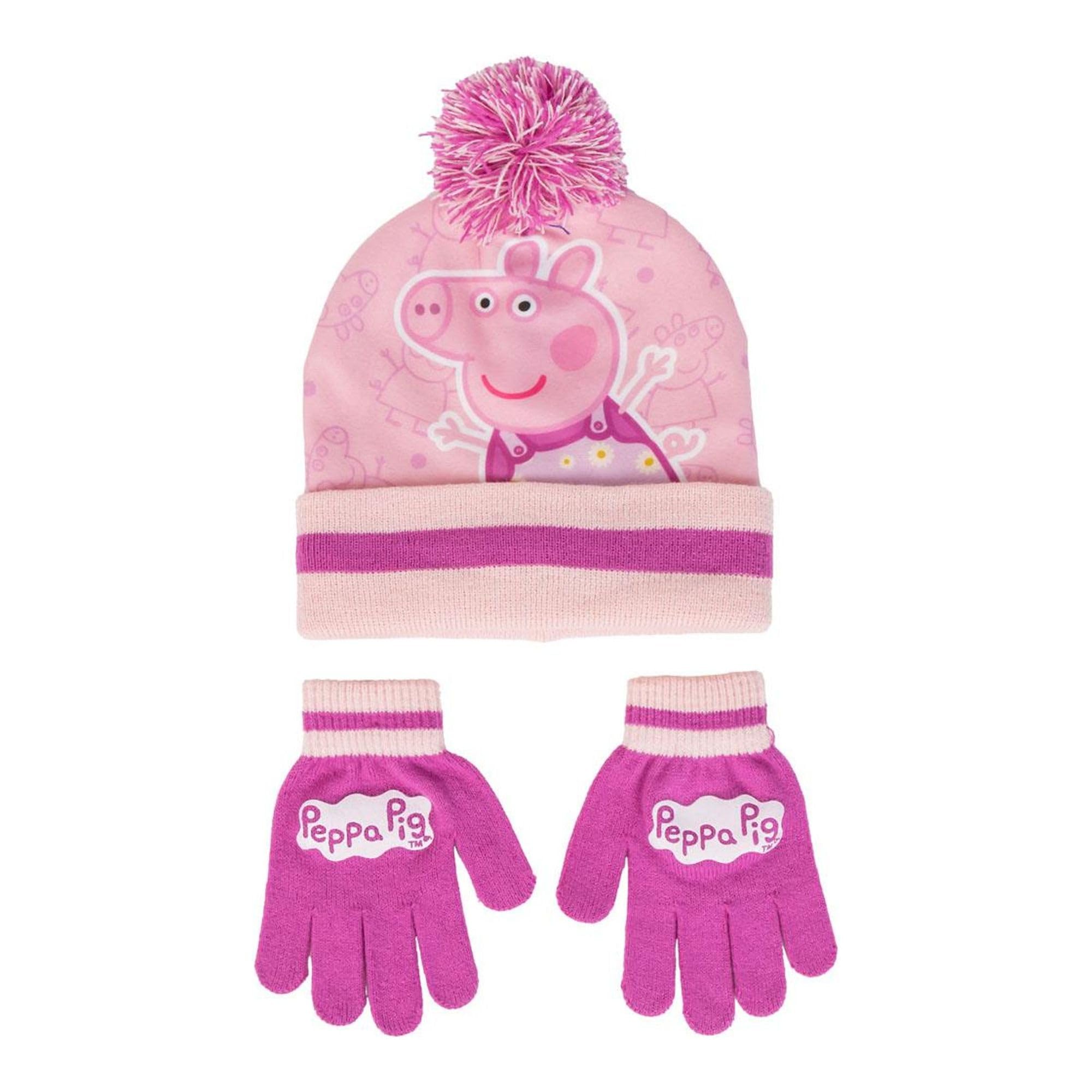 Cerda Girls Rose Hat And Gloves For Peppa Pig