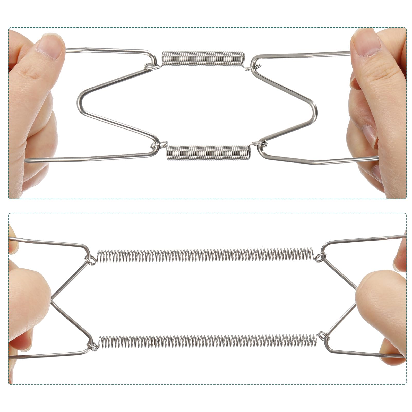 Set 6 Ganci Appendipiatti Da Parete - Supporti Invisibili In Acciaio Inox Per Piatti Decorativi 4/6/8 Pollici - Foto 2