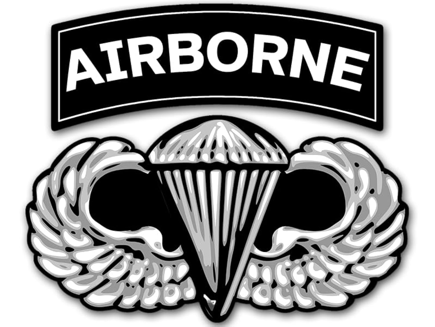 Amazon.com - Basic Parachutist Jump Wings with Airborne Tab