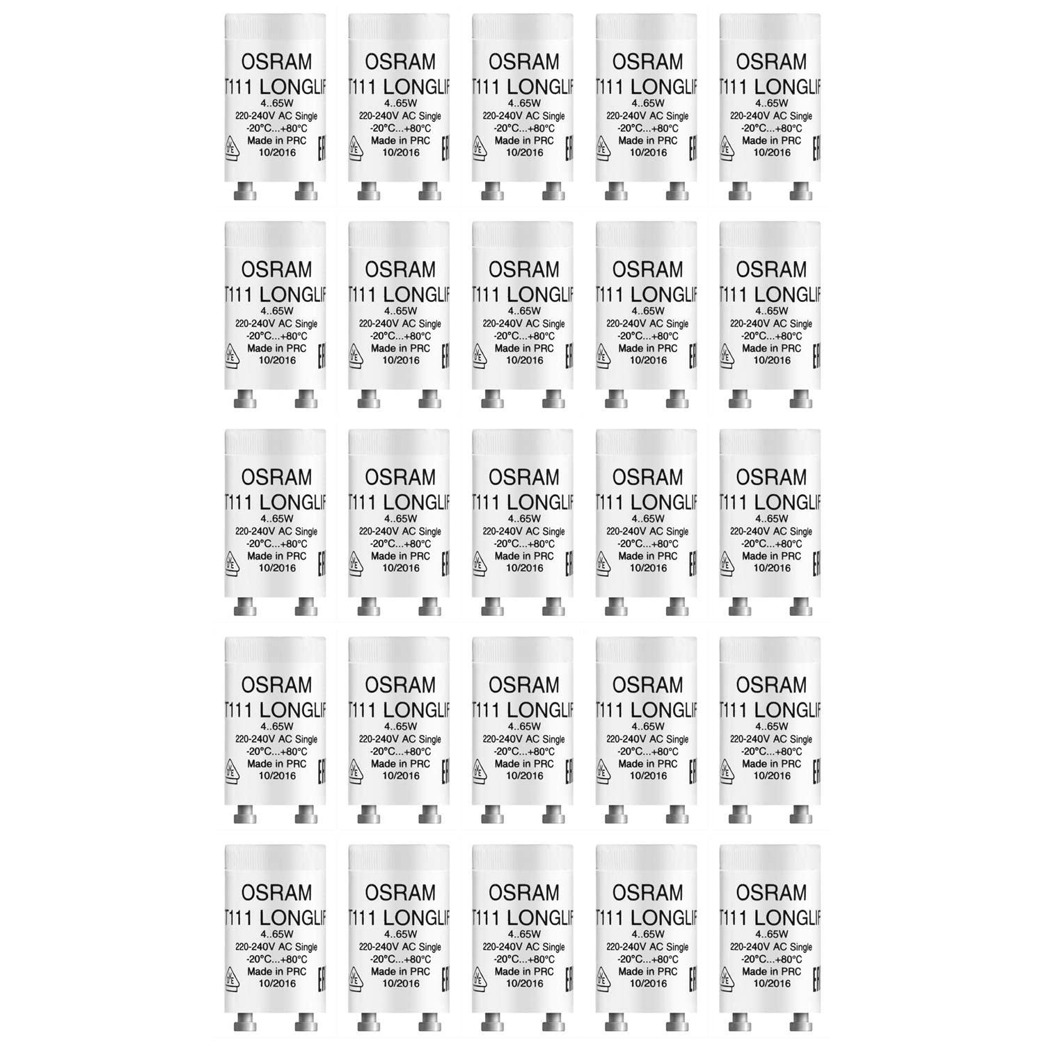 25 Stück OSRAM Starter ST111 ST 111 LONGLIFE