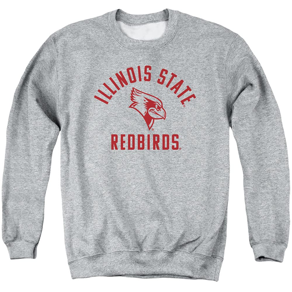 LOGOVISION Illinois State University Official One Color Redbirds Logo Unisex Adult Crewneck Sweatshirt