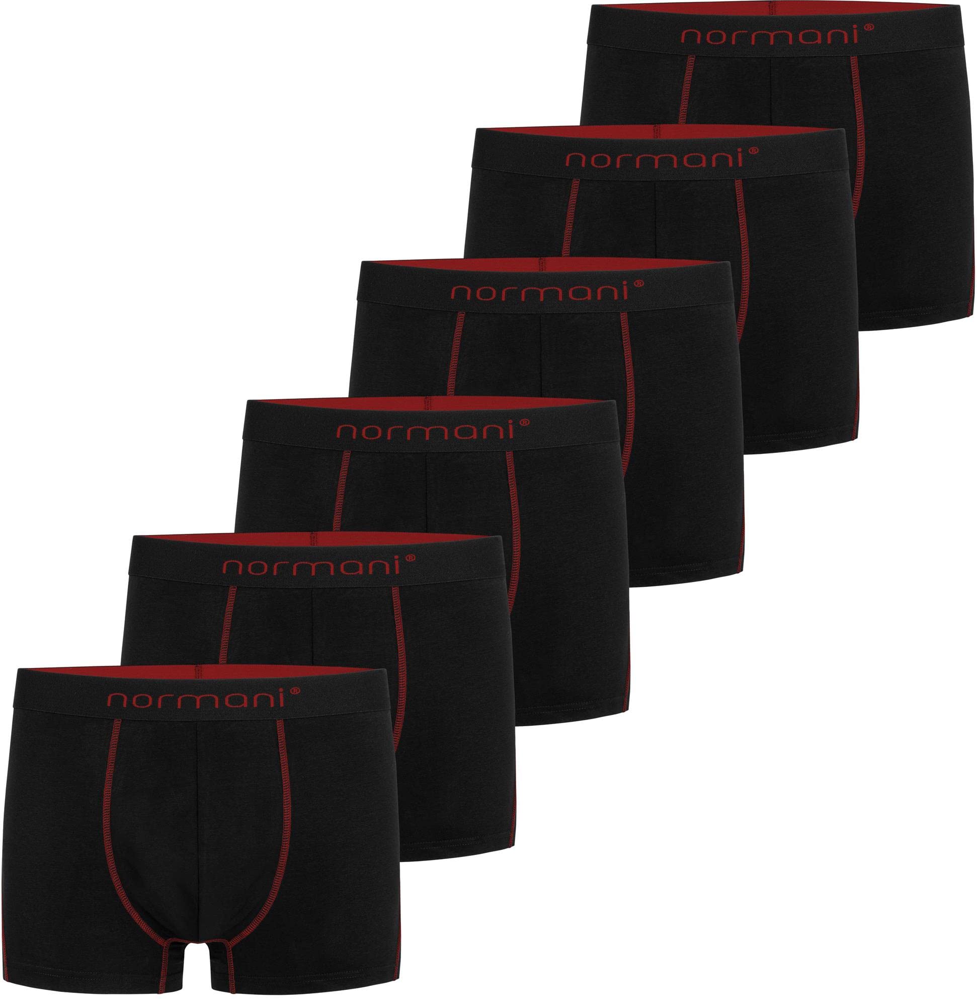 normani 6 oder 12 x Herren Soft Boxershorts - sehr angenehmes Tragegefühl - Männer Unterhosen aus Baumwolle in Größe S - 4XL