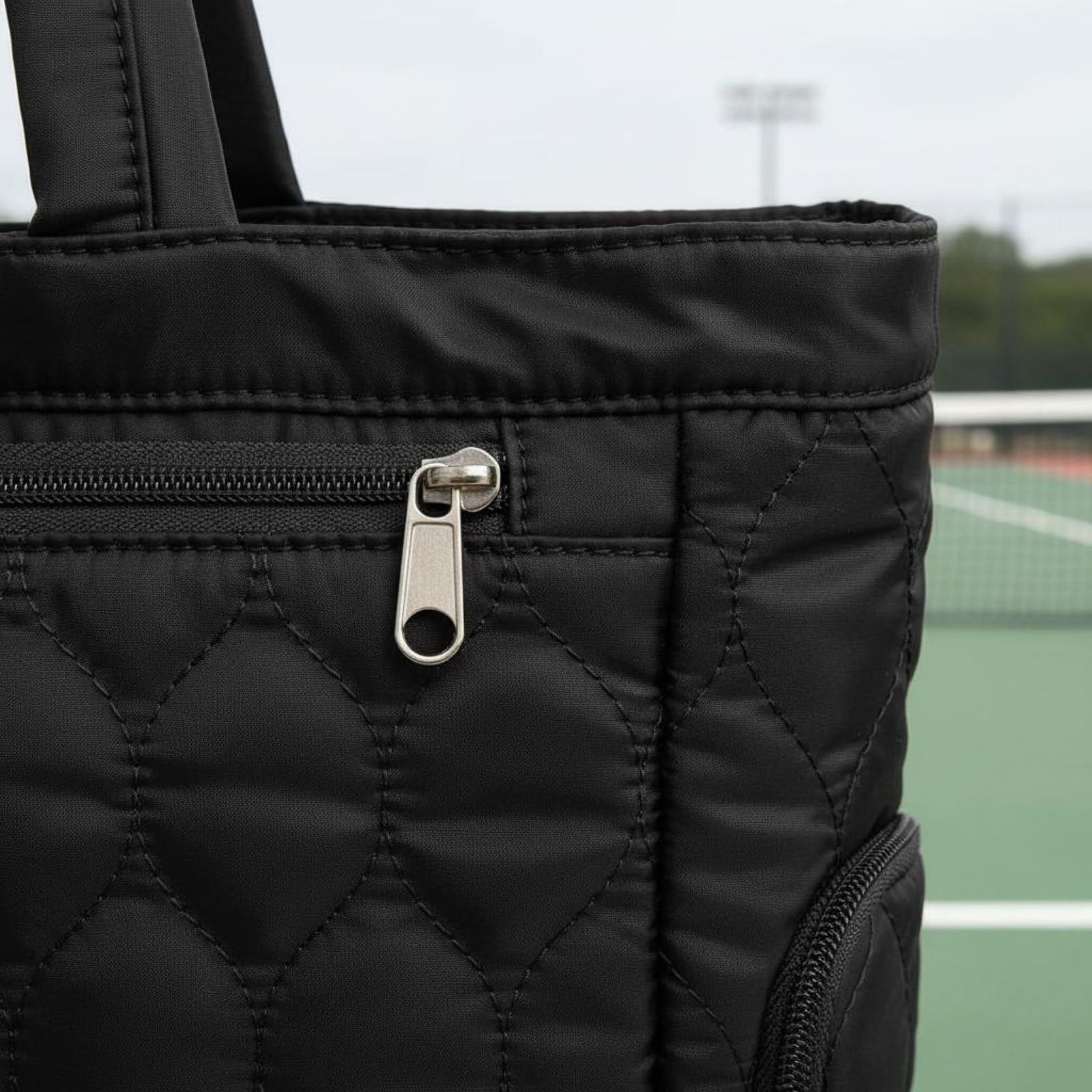 Borsa Sportiva Outdoor Borsone Tote Borsa da Ginnastica Borsa da Tennis con Scomparto Scarpe Tracolla Imbottita Portaracchette Tasca Laptop Poliestere