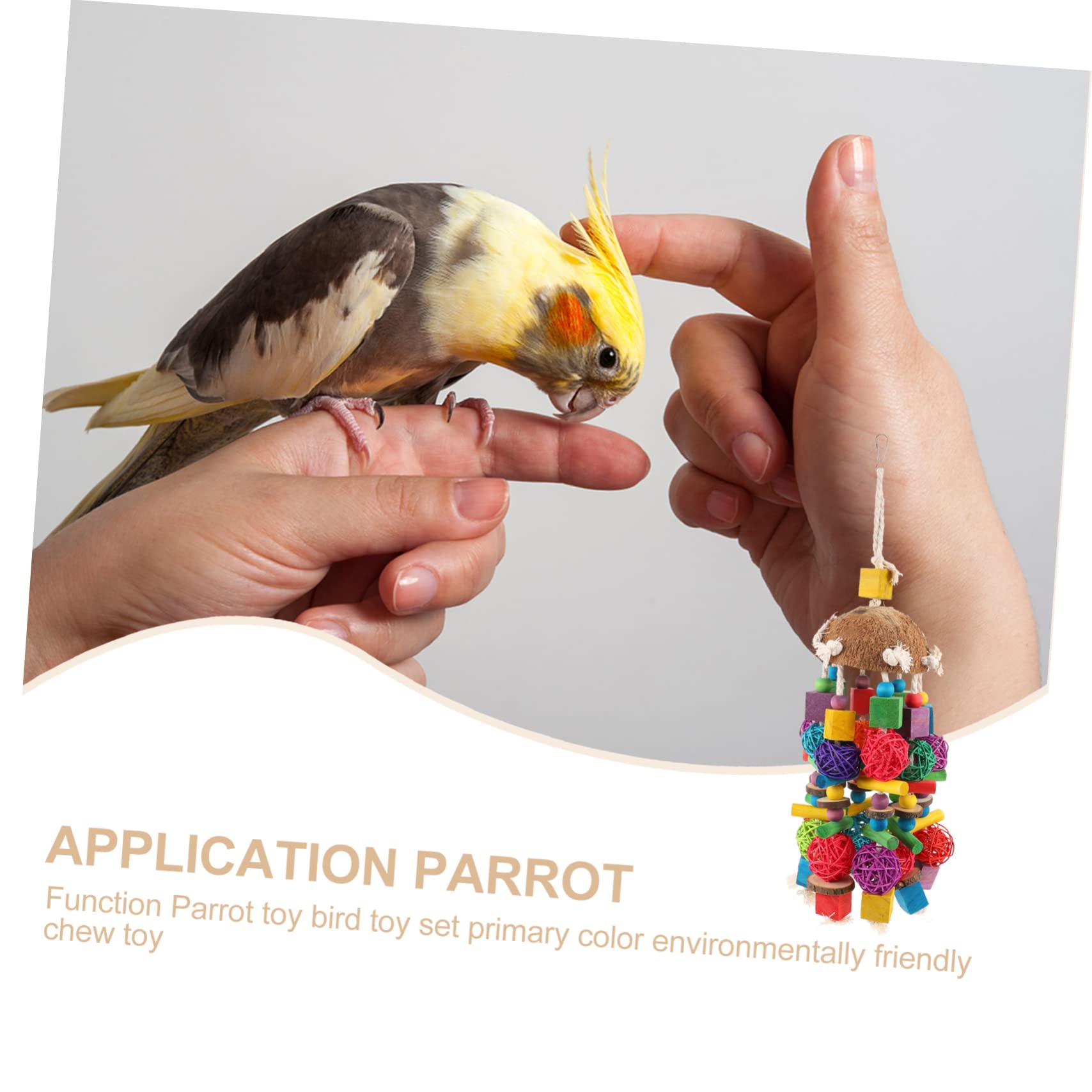 1piezas Juguetes para De Juguete para Masticar Accesorio para Morder Pájaros para Jaula De para Morder Entretenimiento Interactivo para