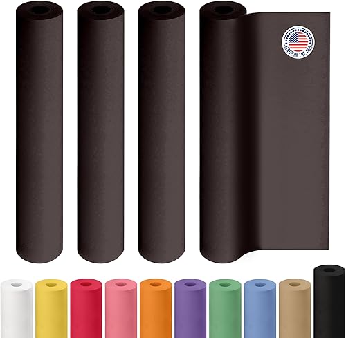 Miniatura 159 de IDL Packaging - Rollo de papel kraft rojo de 36 x 2160 pulgadas (180 pies), hecho en Estados Unidos, grosor 45 libras, arte, envoltura regalos