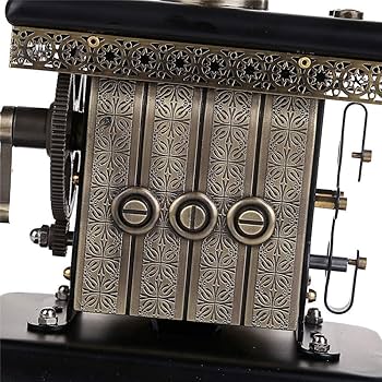 ヴィンテージ　ロータリー　ダイヤル式電話機　日本製 Amazon | 回転式ダイヤル付きレトロ電話古いレトロ電話固定電話