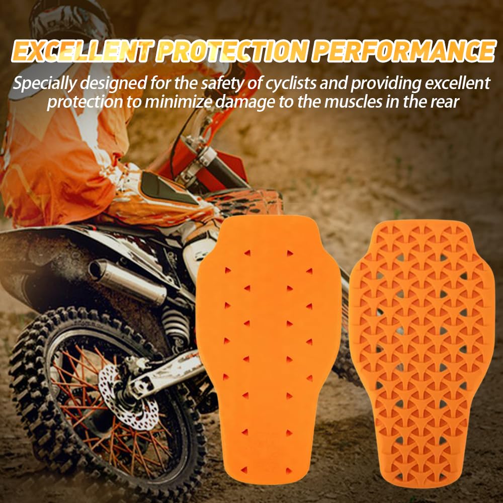 Motorrad Rückenprotektor 42x23cm - Abnehmbar Belüftet Für Ski & Snowboard