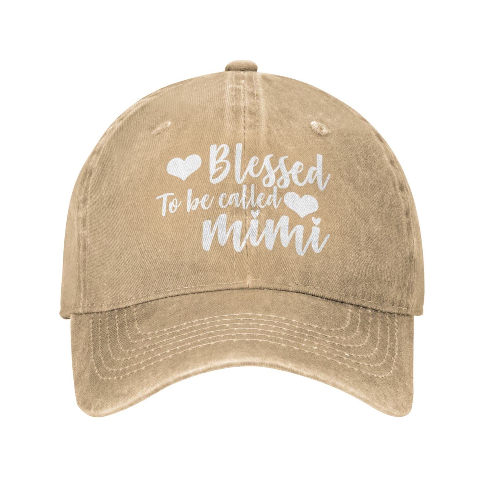 Sefgaen Cap Blessed to Be Called Mimi Hat for Men Baseball Cap Graphic Cap