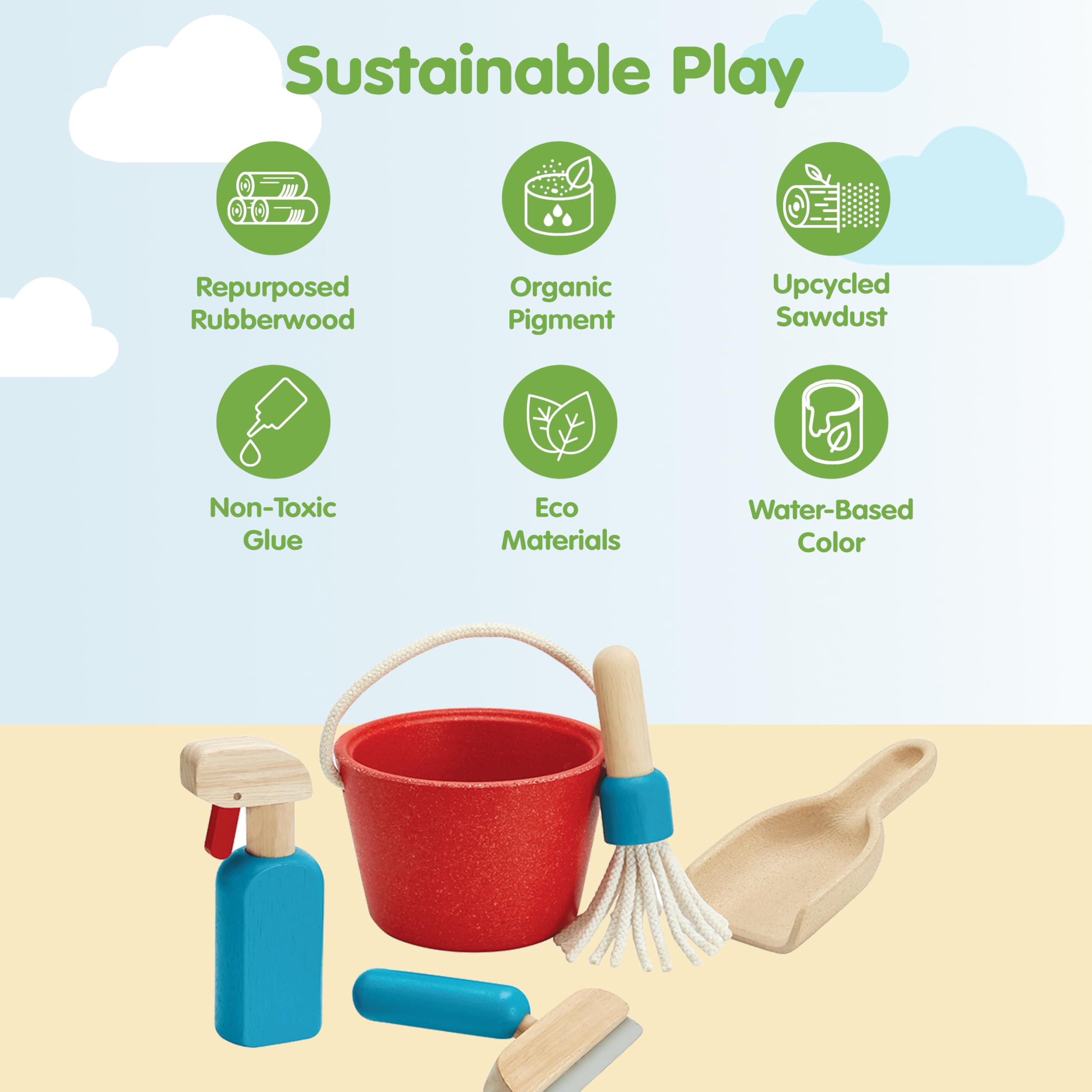 PLAN TOYS Cleaning Set - One Size
