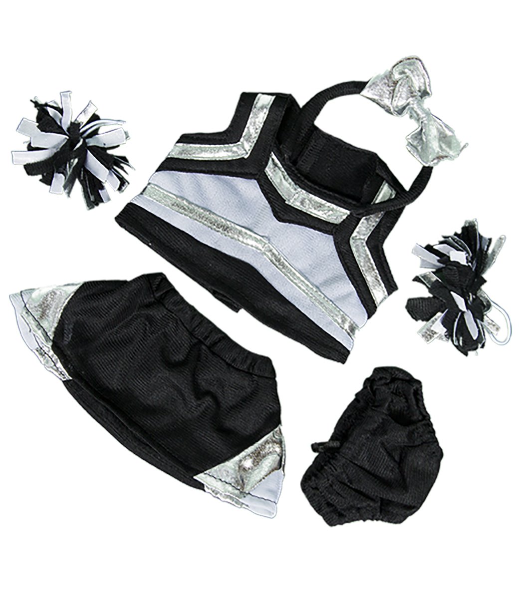 2点セット cheer Amazon.com: Metallic Silver & Black Cheerleader Outfit Fits