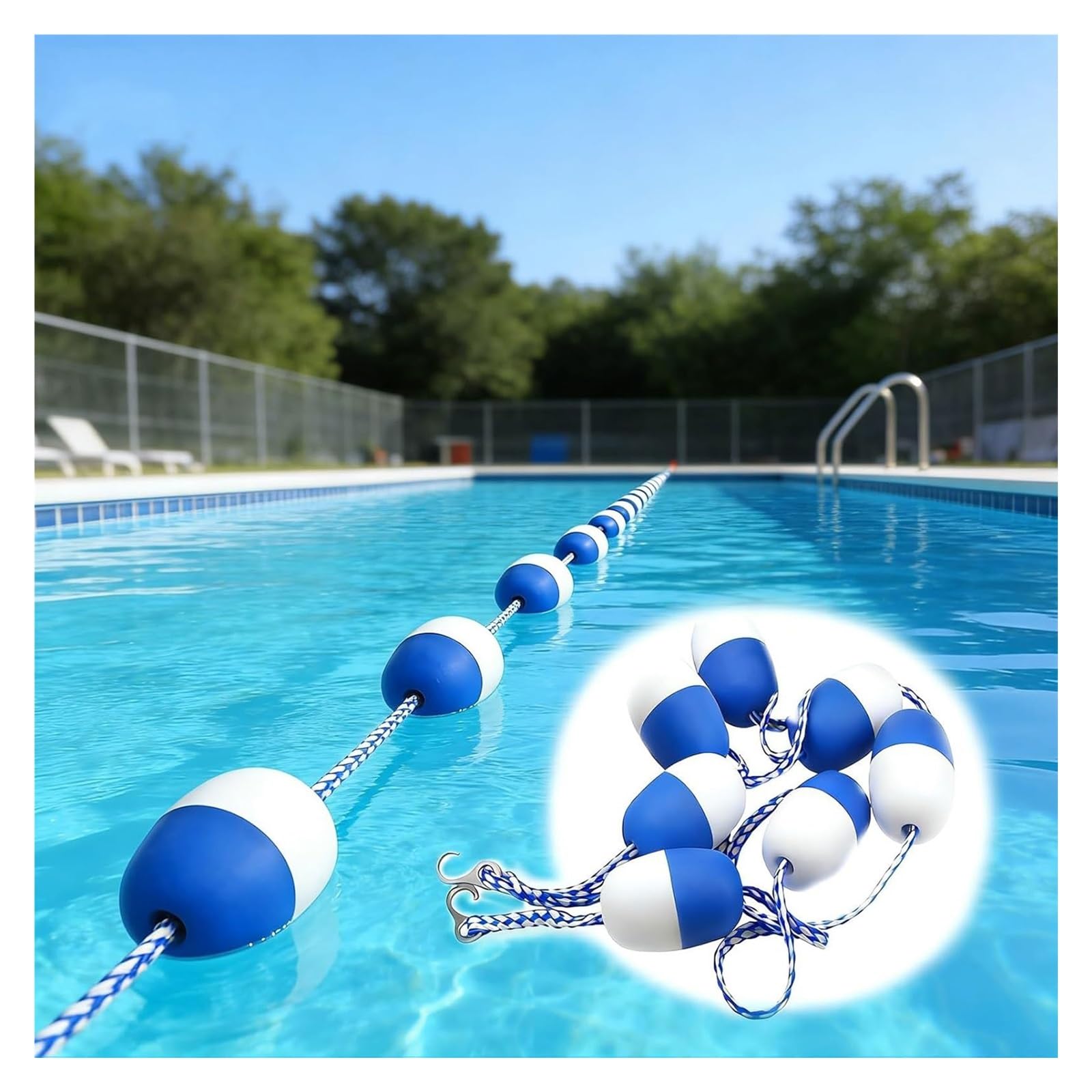 Pour diviser la piscine facilement optez pour cette ligne de nage
