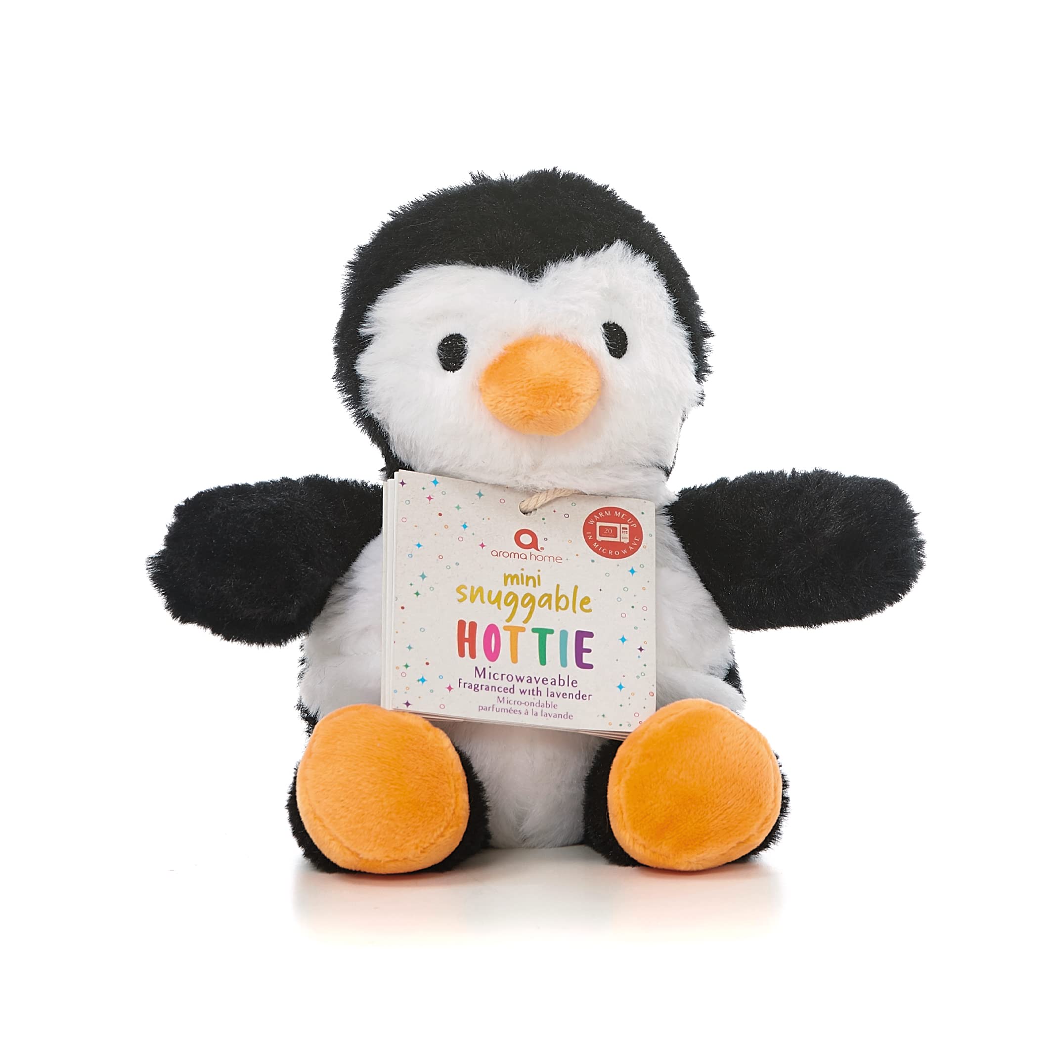 Aroma Home Snuggable Microwavable Mini Hottie Heatable Penguin