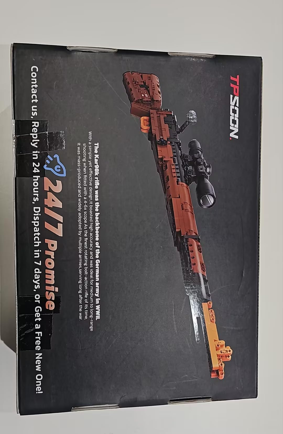 Sosuy Kar98k Fusil Bloques de Construcción, Pistola Armas Modelo Realista Disparable DIY 1025 Piezas para Adultos y Adolescentes 8+, Colección Militar para Aficionados, Regalo para Hombres y Niños